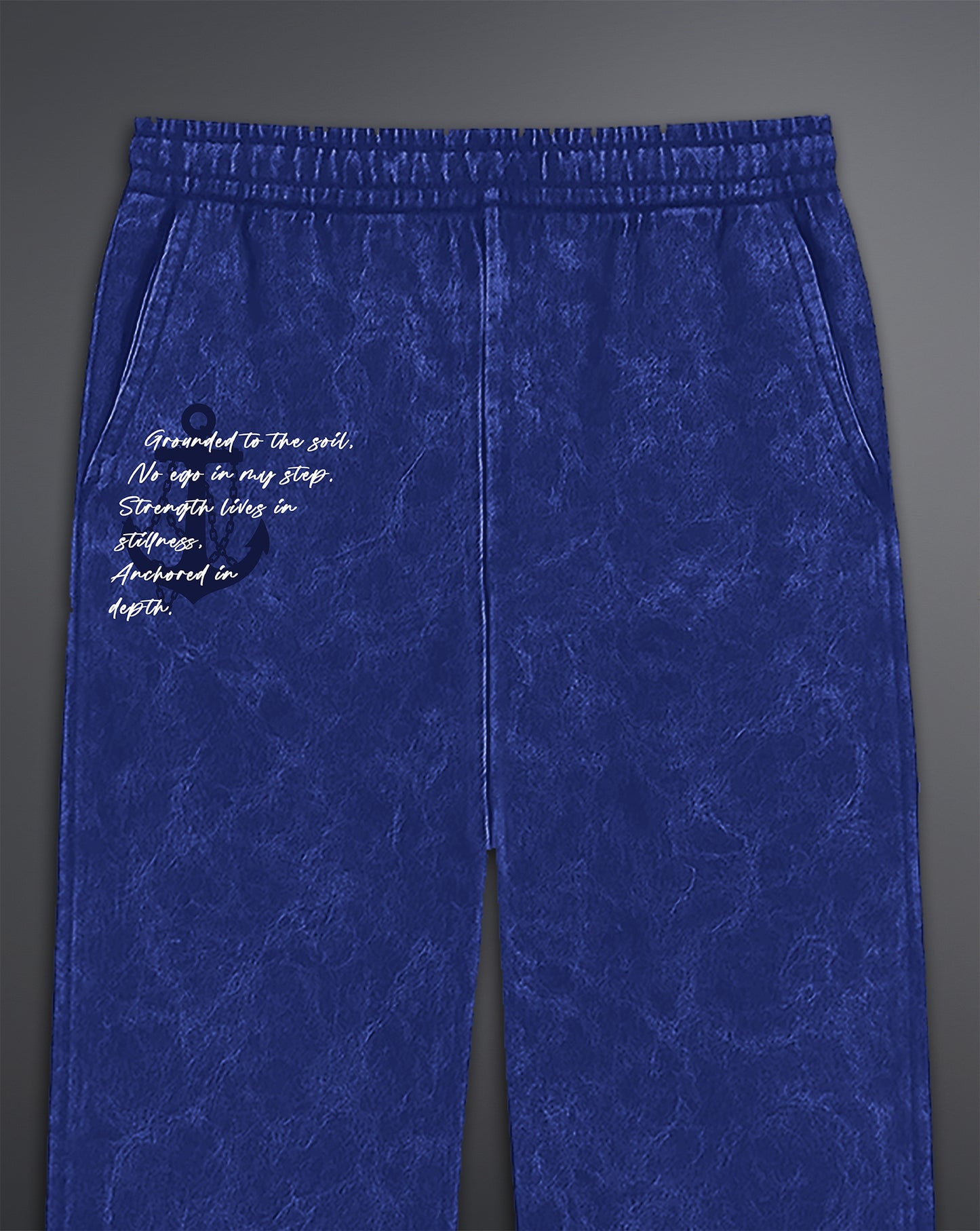 Blue Acid Wash Sweatpants, Acid Wash Pant - Cannac