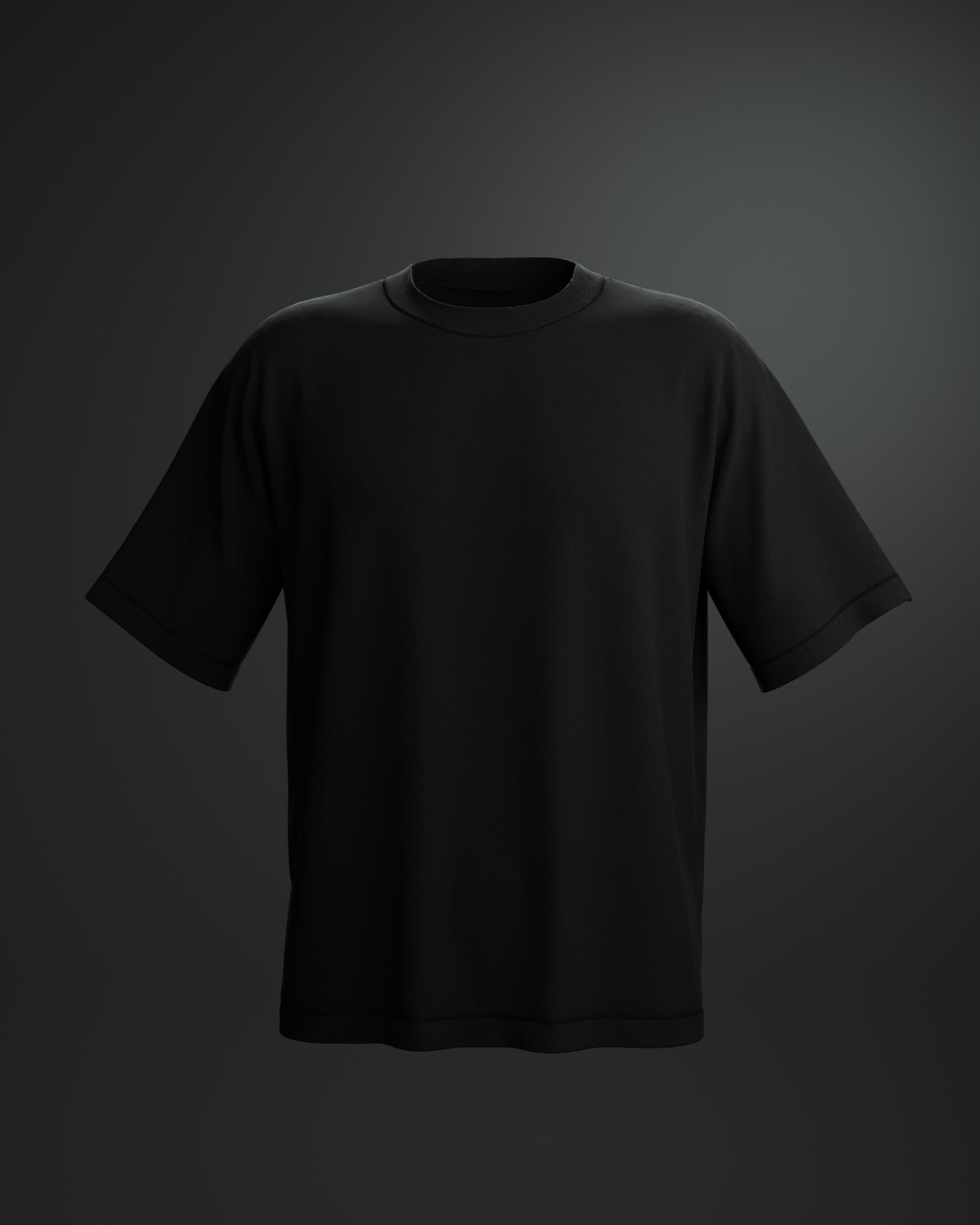 Mockup Solid Black Tee Black Tee Lyrics Premium PSD Hanging Black