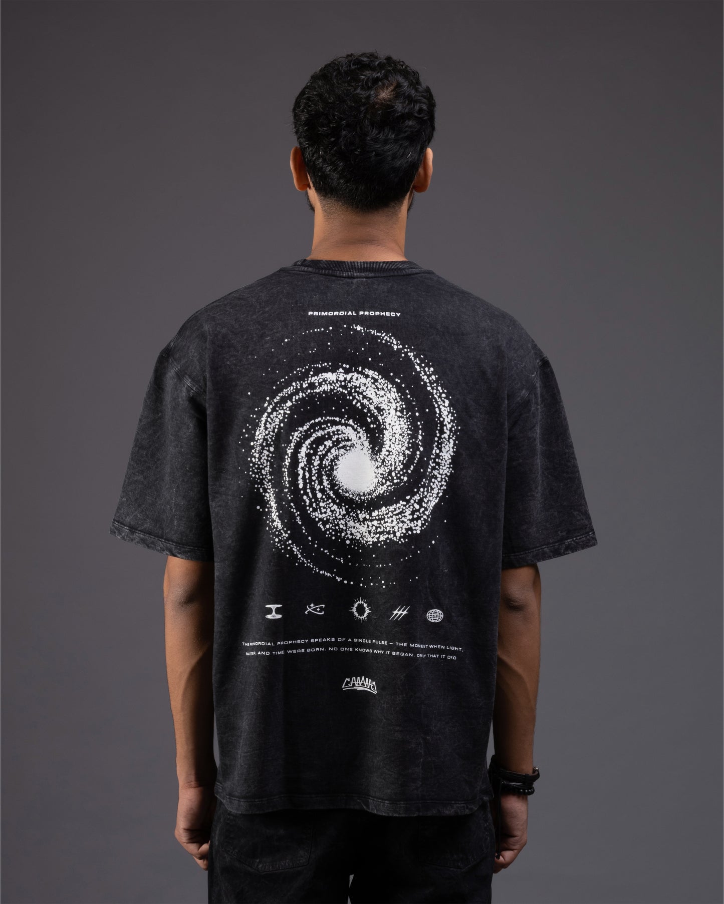 Acid Wash T-shirt Cosmic Black