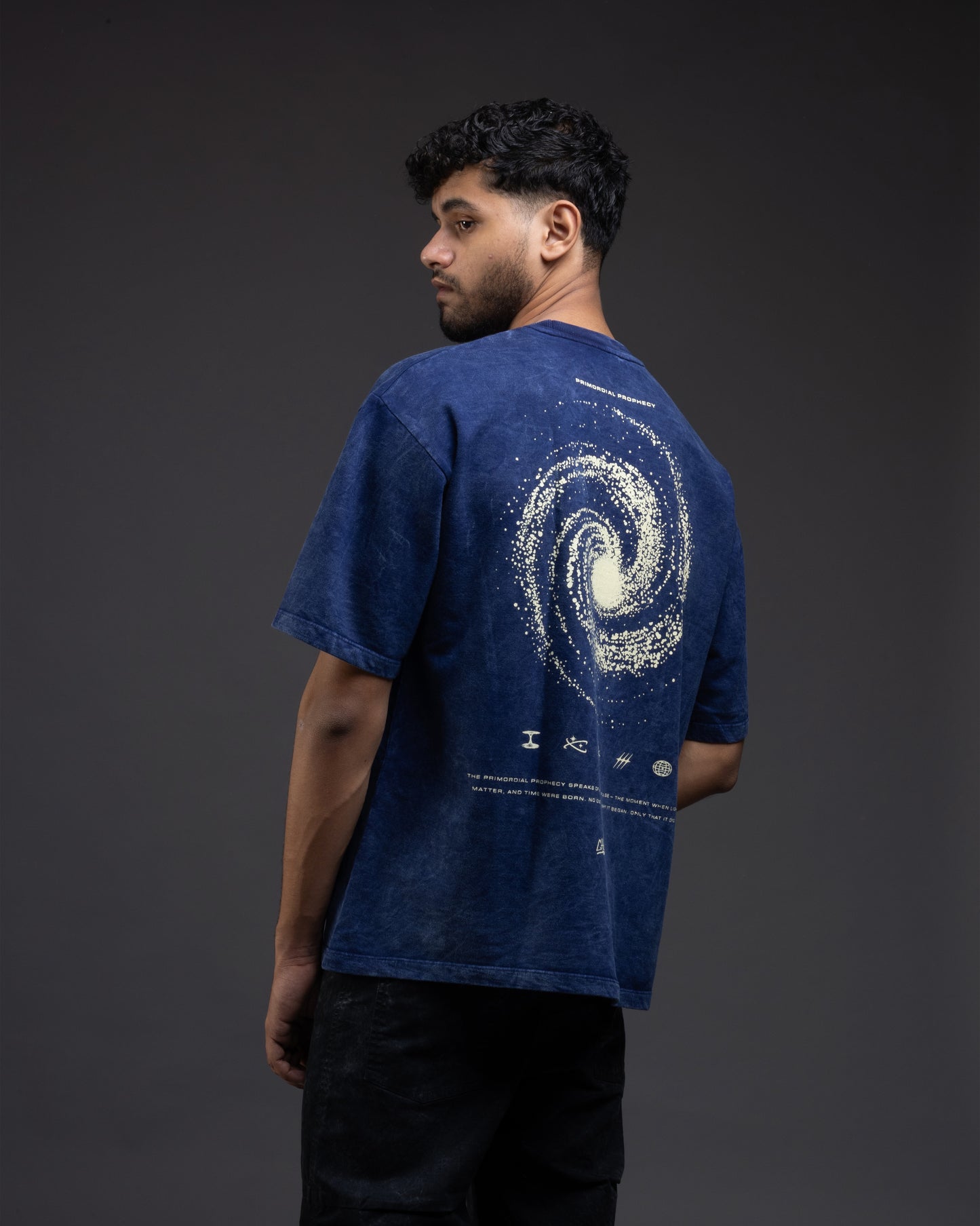 Acid Wash T-shirt Cosmic Blue