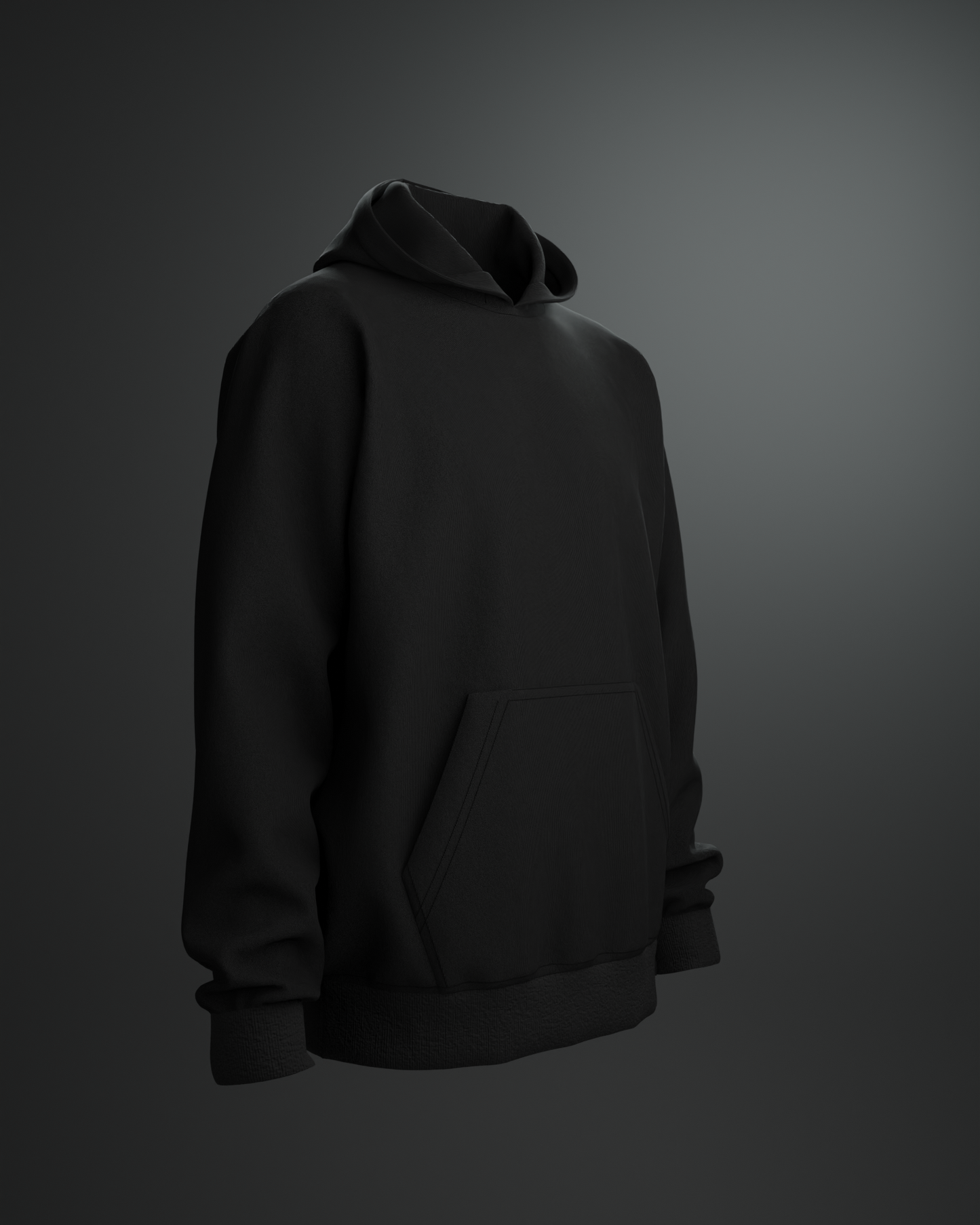 Black Oversized Hoodie