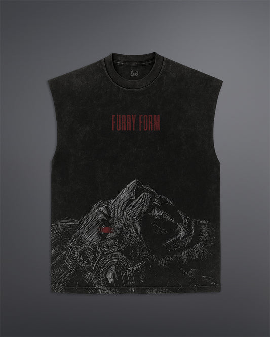 Acid Wash Tank Top Black 