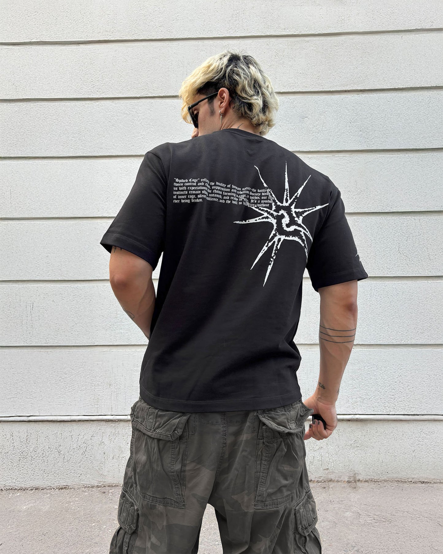 Spiked Cage Tee [BLACK]