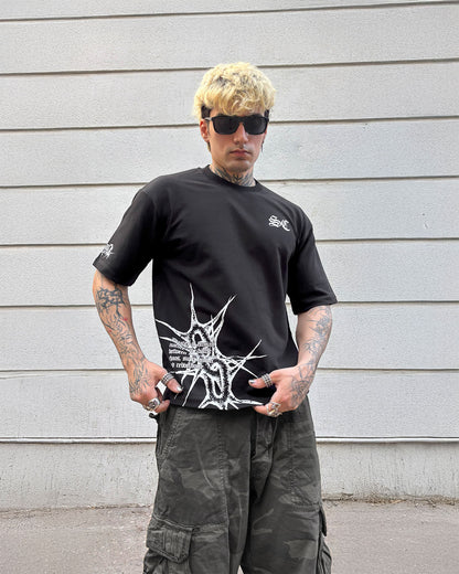 Spiked Cage Tee [BLACK]