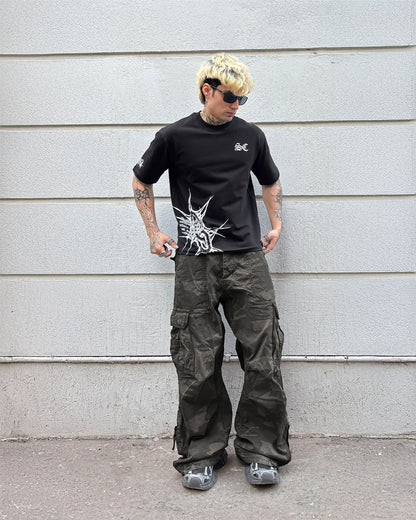 Spiked Cage Tee [BLACK]