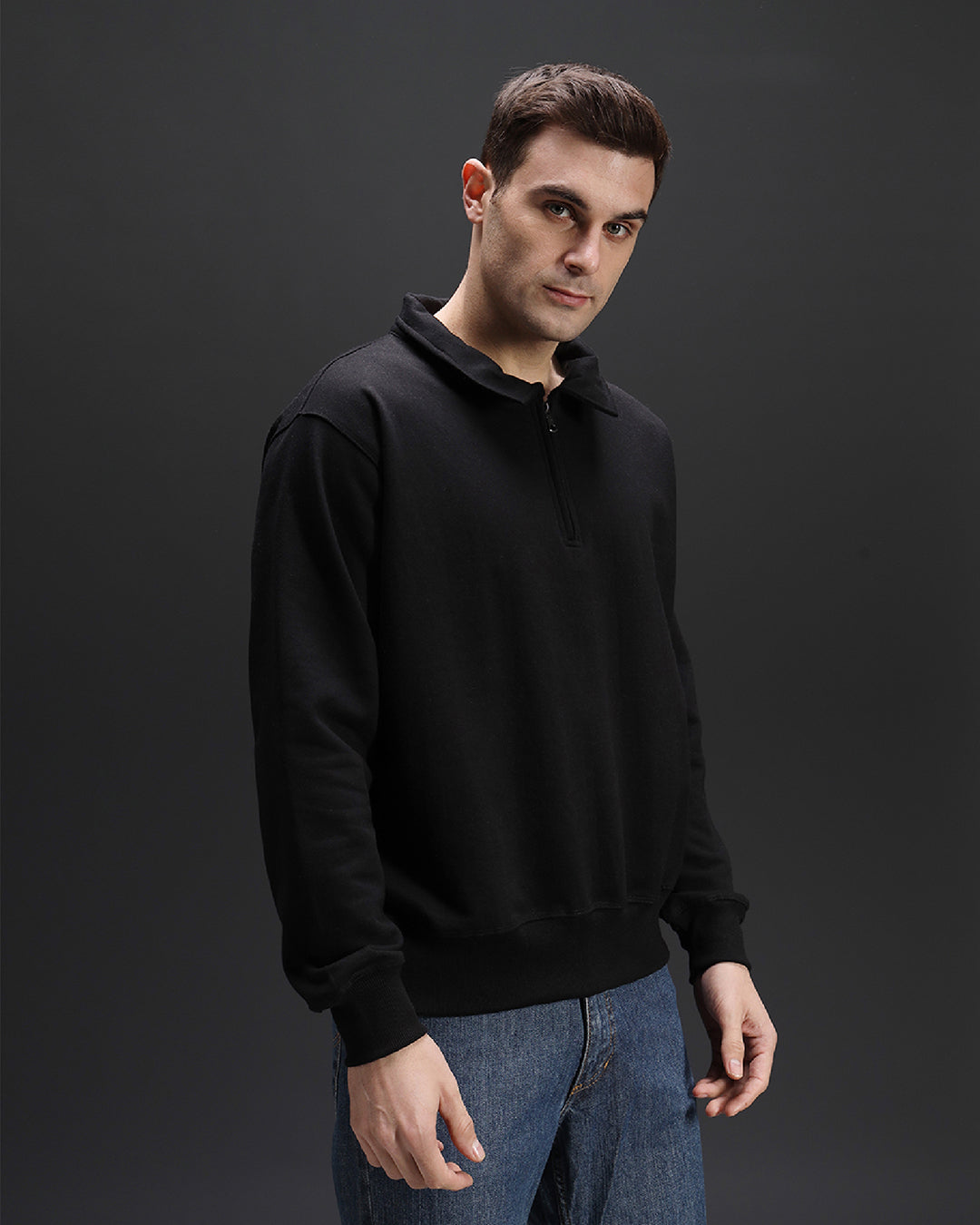 Collar Sweatshirt