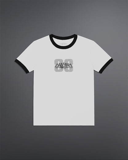 88 Cropped Ringer tee [WHITE]