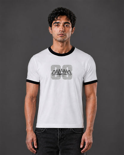 88 Cropped Ringer tee [WHITE]