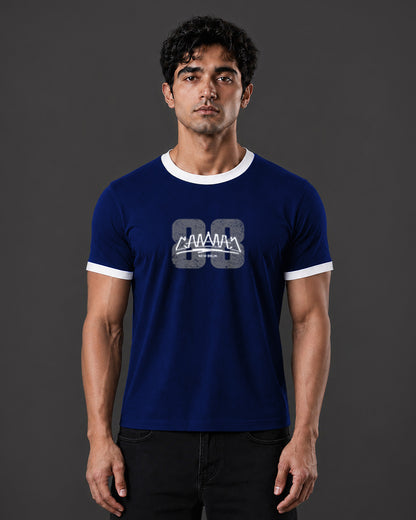 88 Cropped Ringer tee [NAVY BLUE]