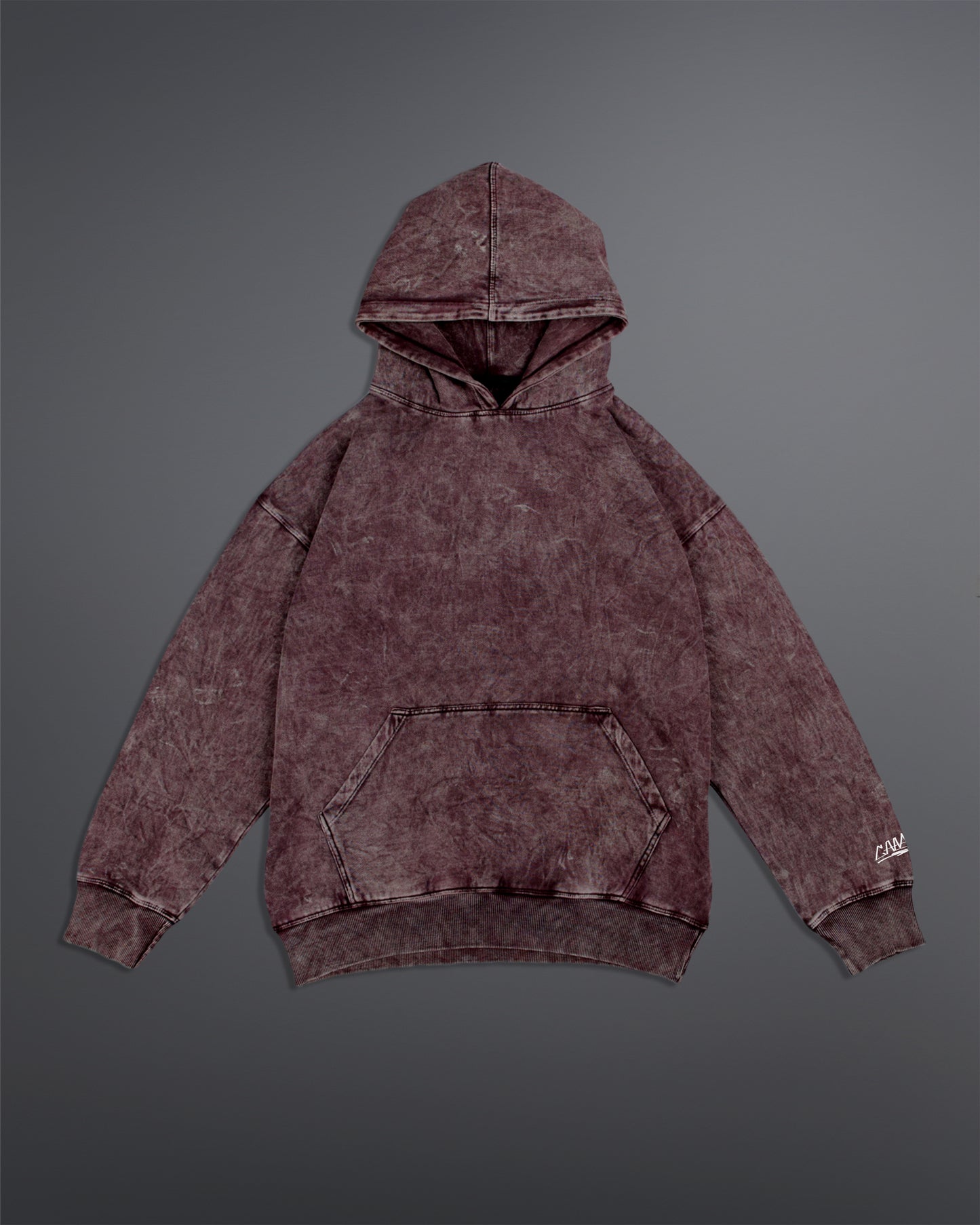 Acid washed hoodie [BLOOD STONE COLORWAY]
