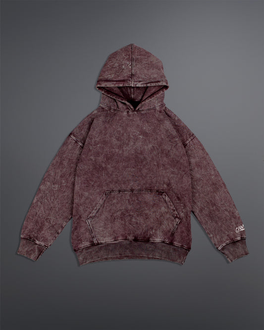 Acid washed hoodie [BLOOD STONE COLORWAY]