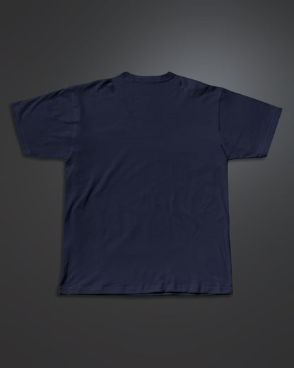 Evolve or Repeat Regular Fit Graphic Tee [navy blue]