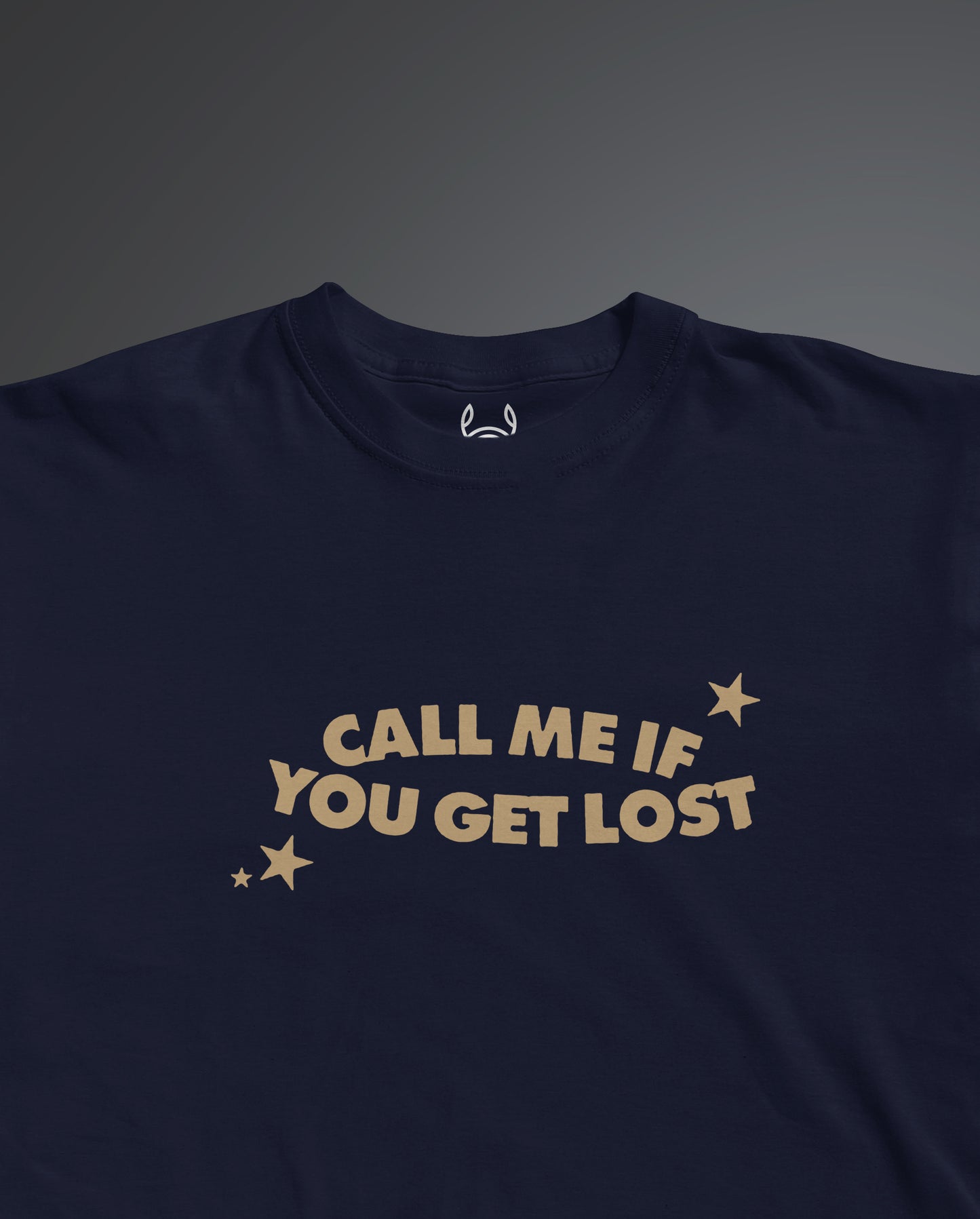 If Lost Regular Fit Graphic Tee [navy blue]