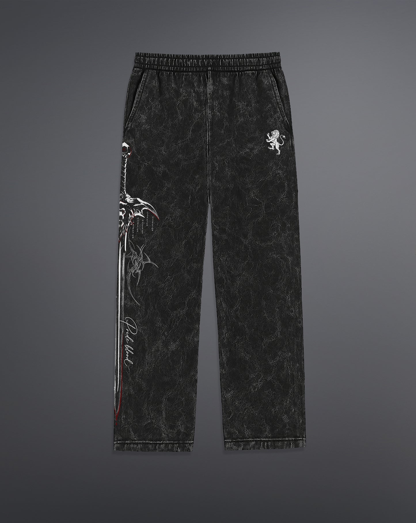 Pride Blood Sweatpants [ACID WASHED-BLACK ASH]