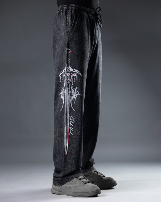 Pride Blood Sweatpants [ACID WASHED-BLACK ASH]