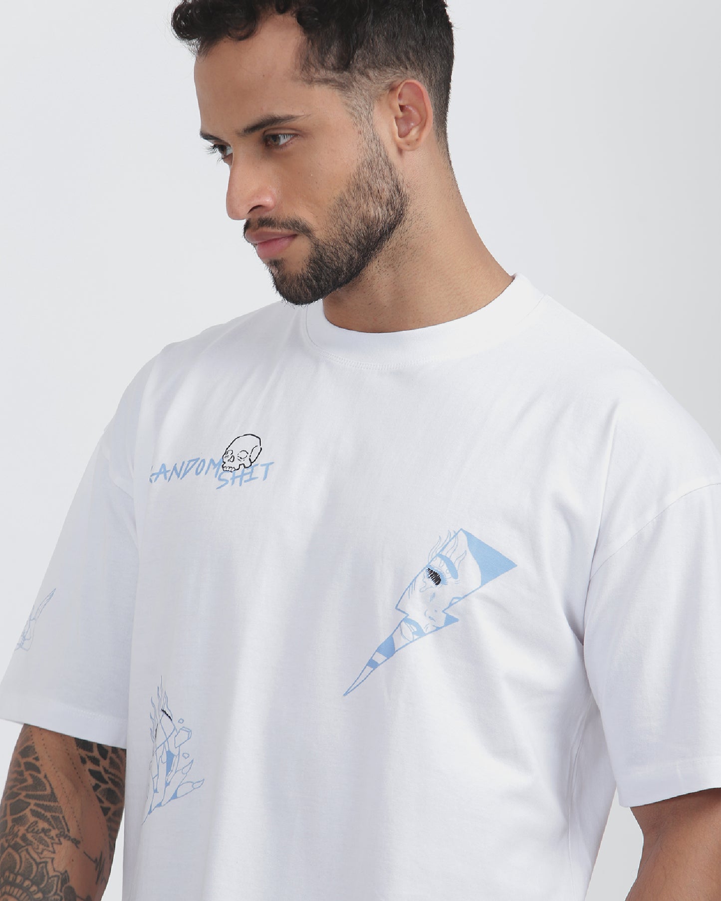 Random Shit Oversized Tee [white]