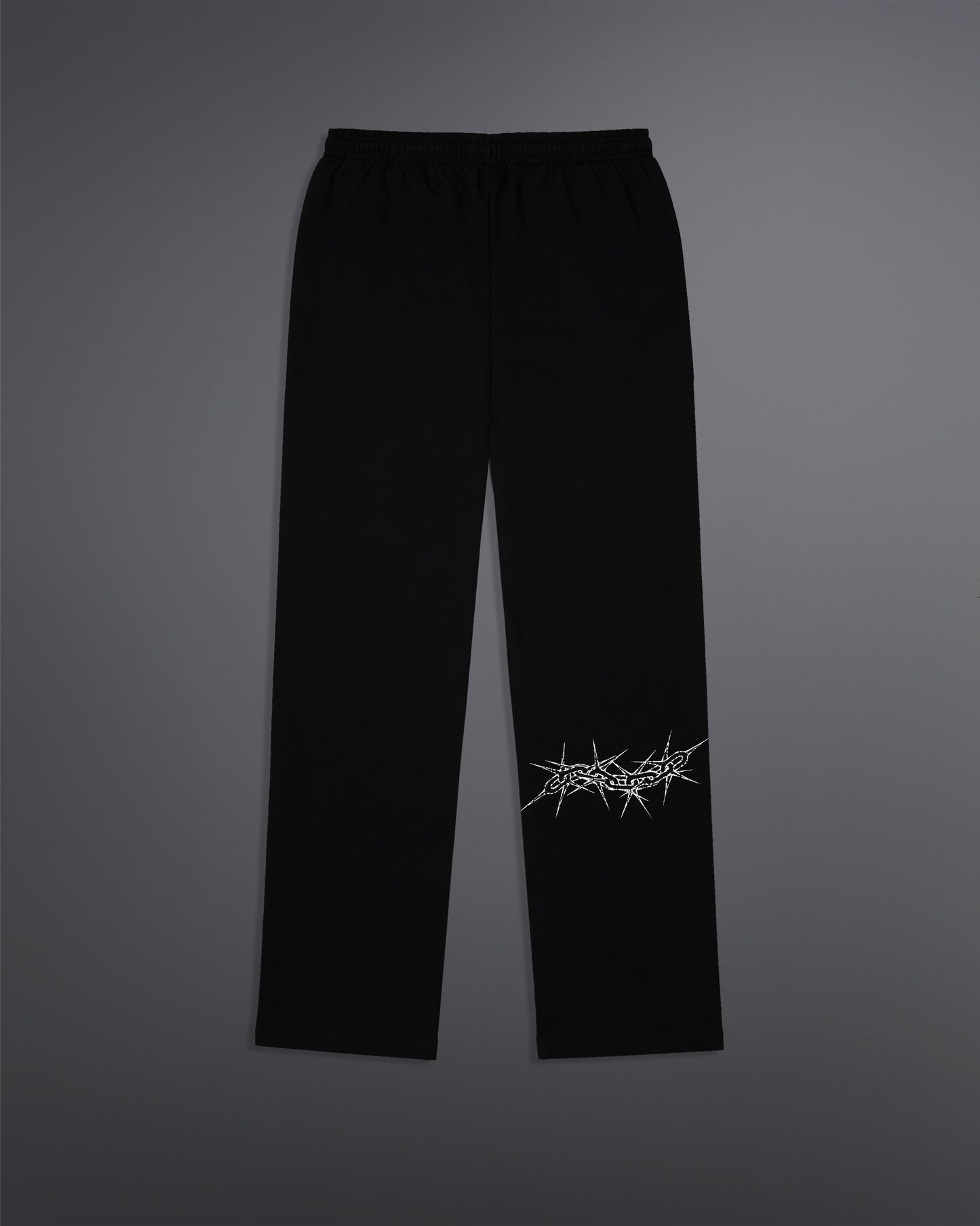 Spiked Cage Sweatpants  [BLACK]