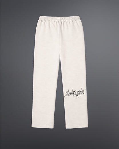 Spiked Cage Sweatpants  [OFF-WHITE]