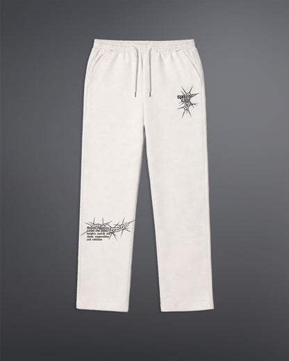 Spiked Cage Sweatpants  [OFF-WHITE]