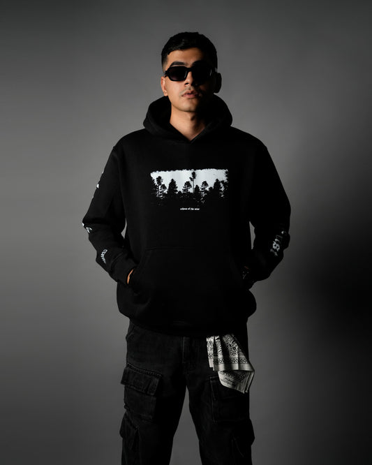 Echoes Of The Mist Oversized Hoodie [Black]