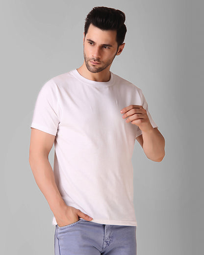 White Regular Fit Tee