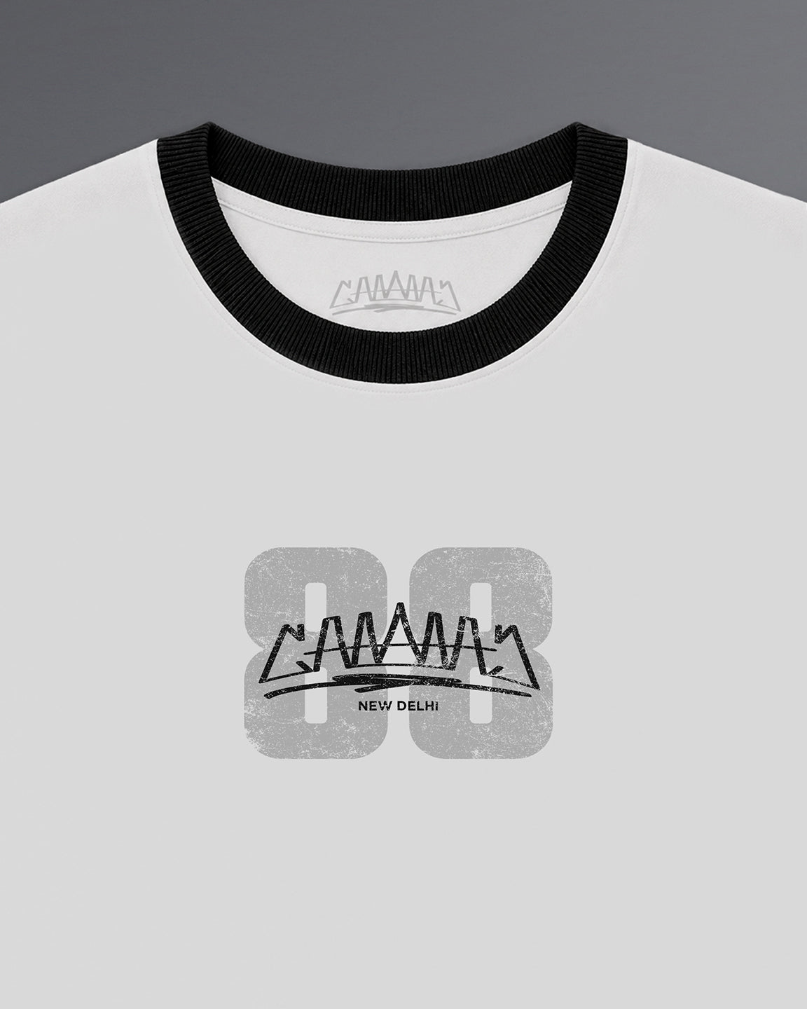 88 Cropped Ringer tee [WHITE]