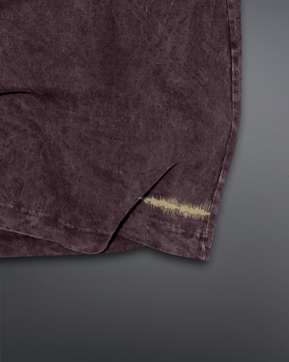 GRAVECHORD Oversized Tee [ACID WASHED-BLOODSTONE]
