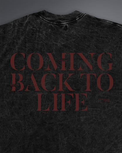 Coming Back To life Oversized Tee [ACID WASHED-SILENT ASH]