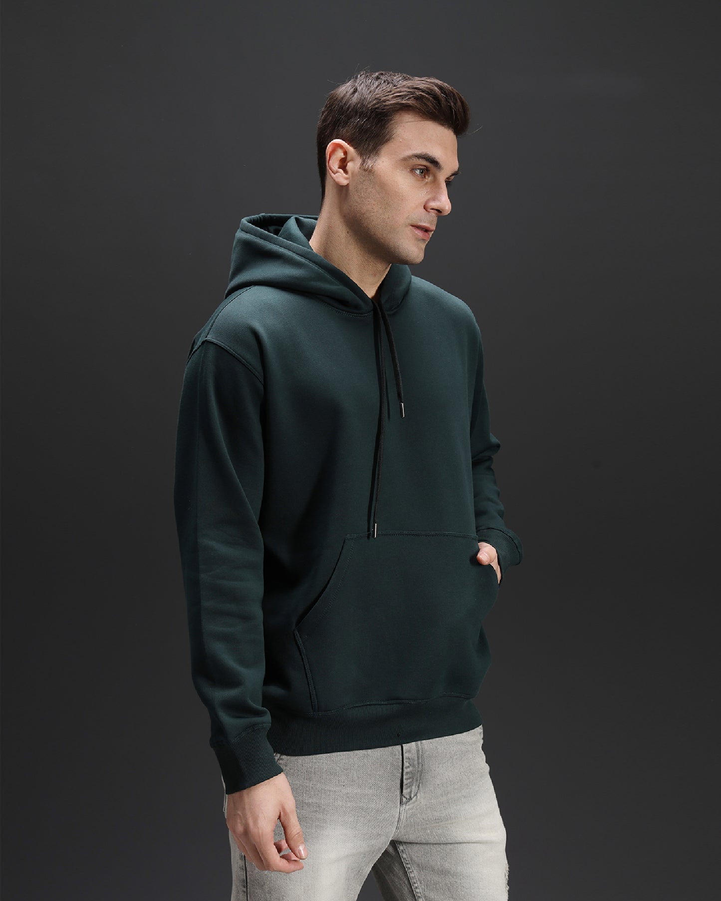 Bottle Green Oversized Hoodie