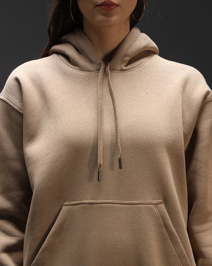 Beige Oversized Hoodie