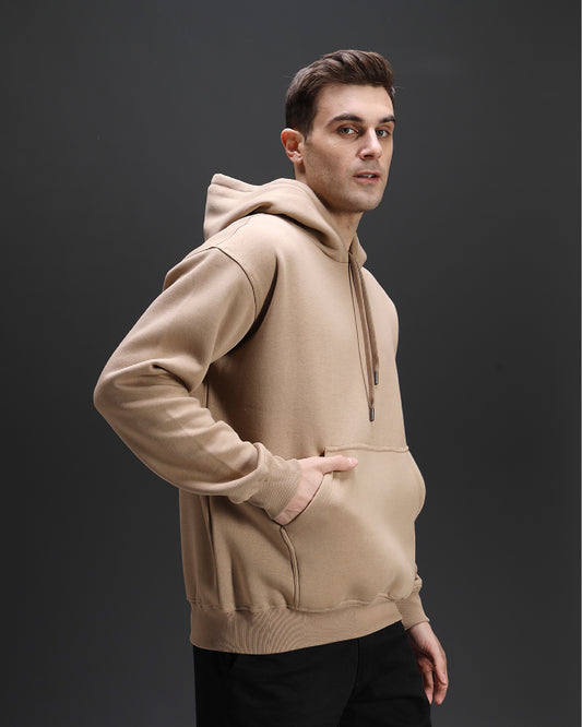 Beige Oversized Hoodie