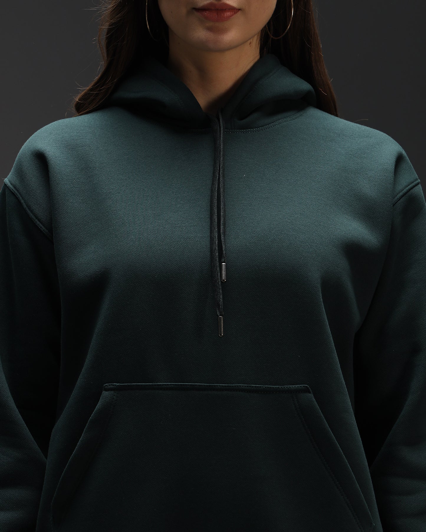 Bottle Green Oversized Hoodie