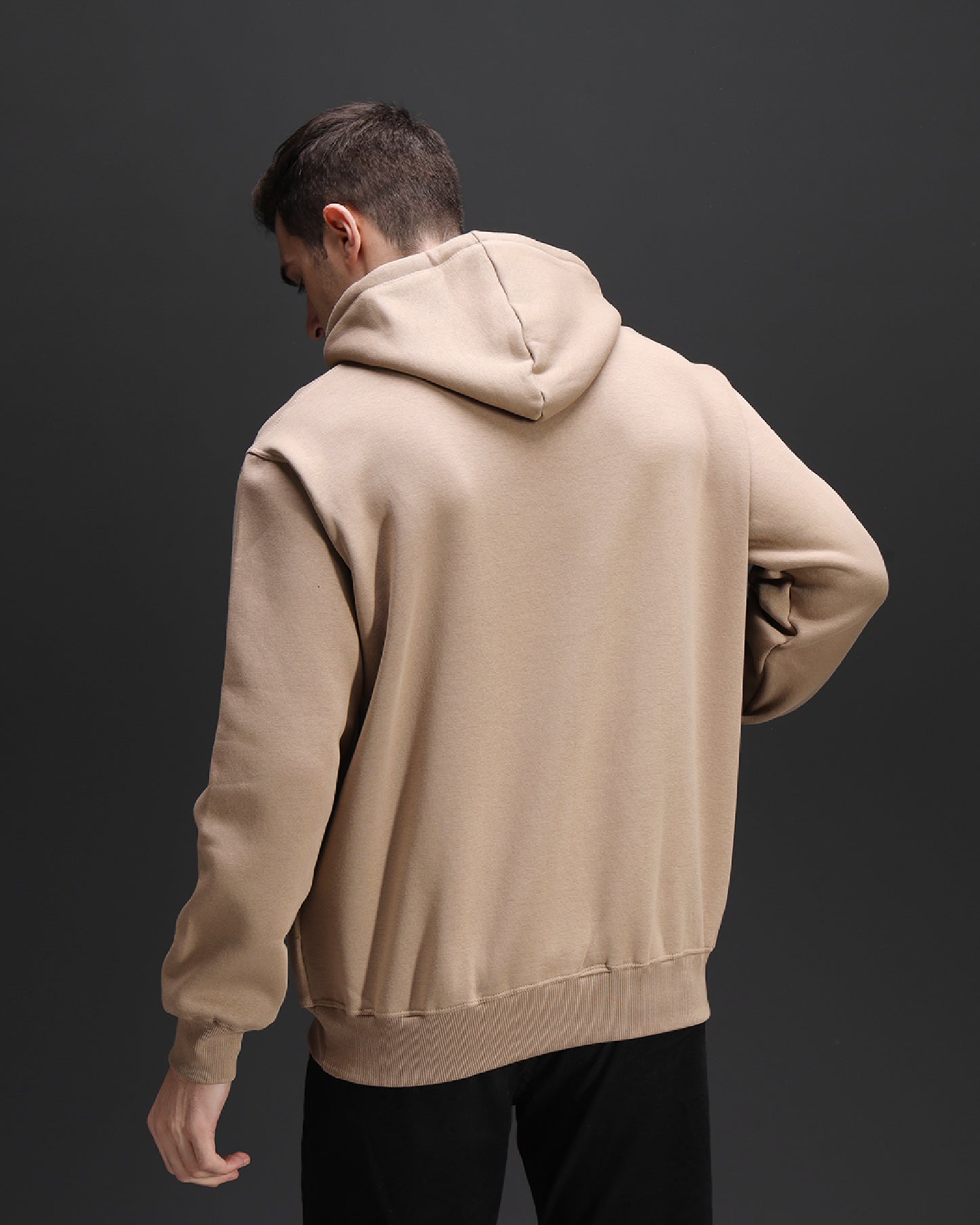 Beige Oversized Hoodie