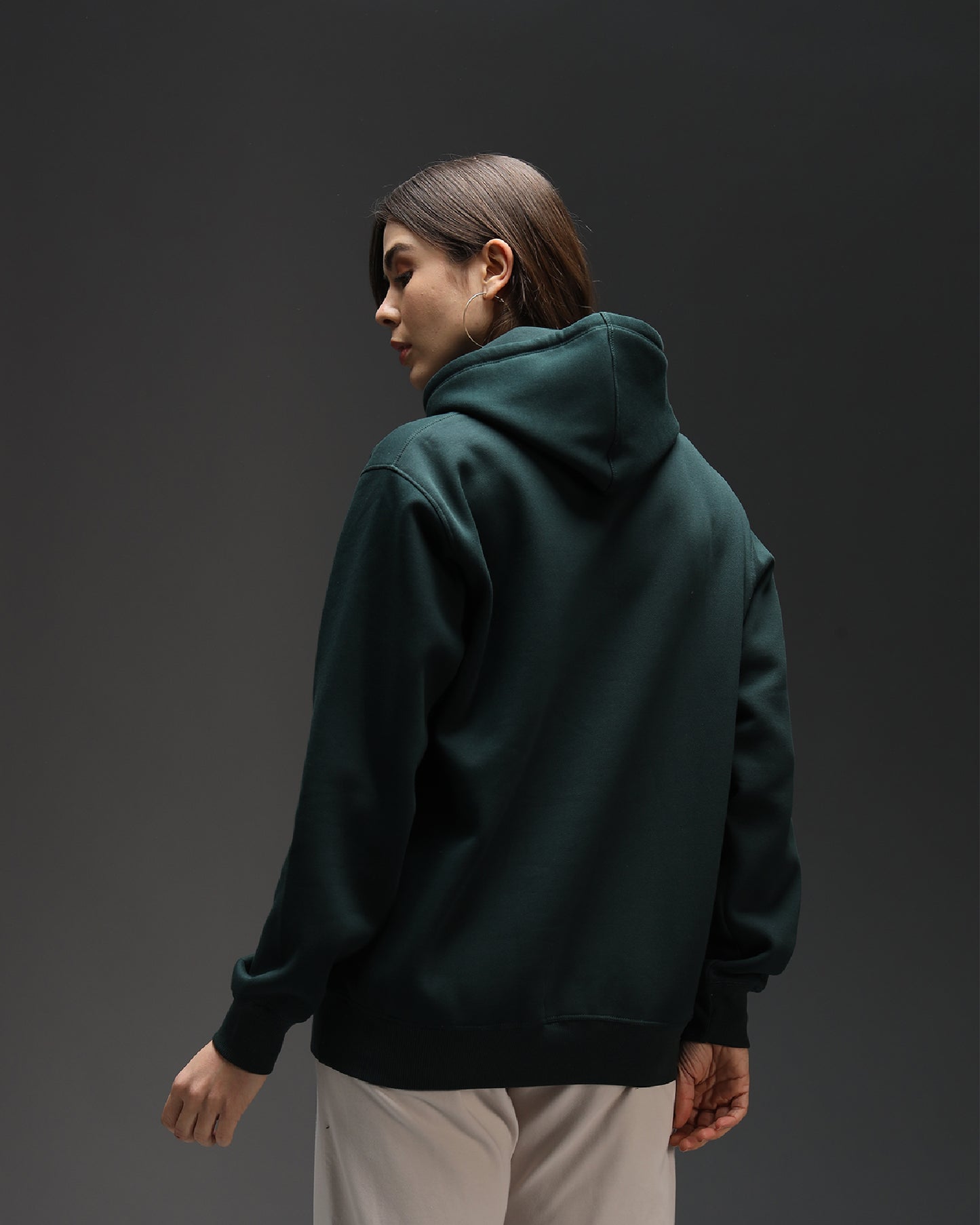 Bottle Green Oversized Hoodie