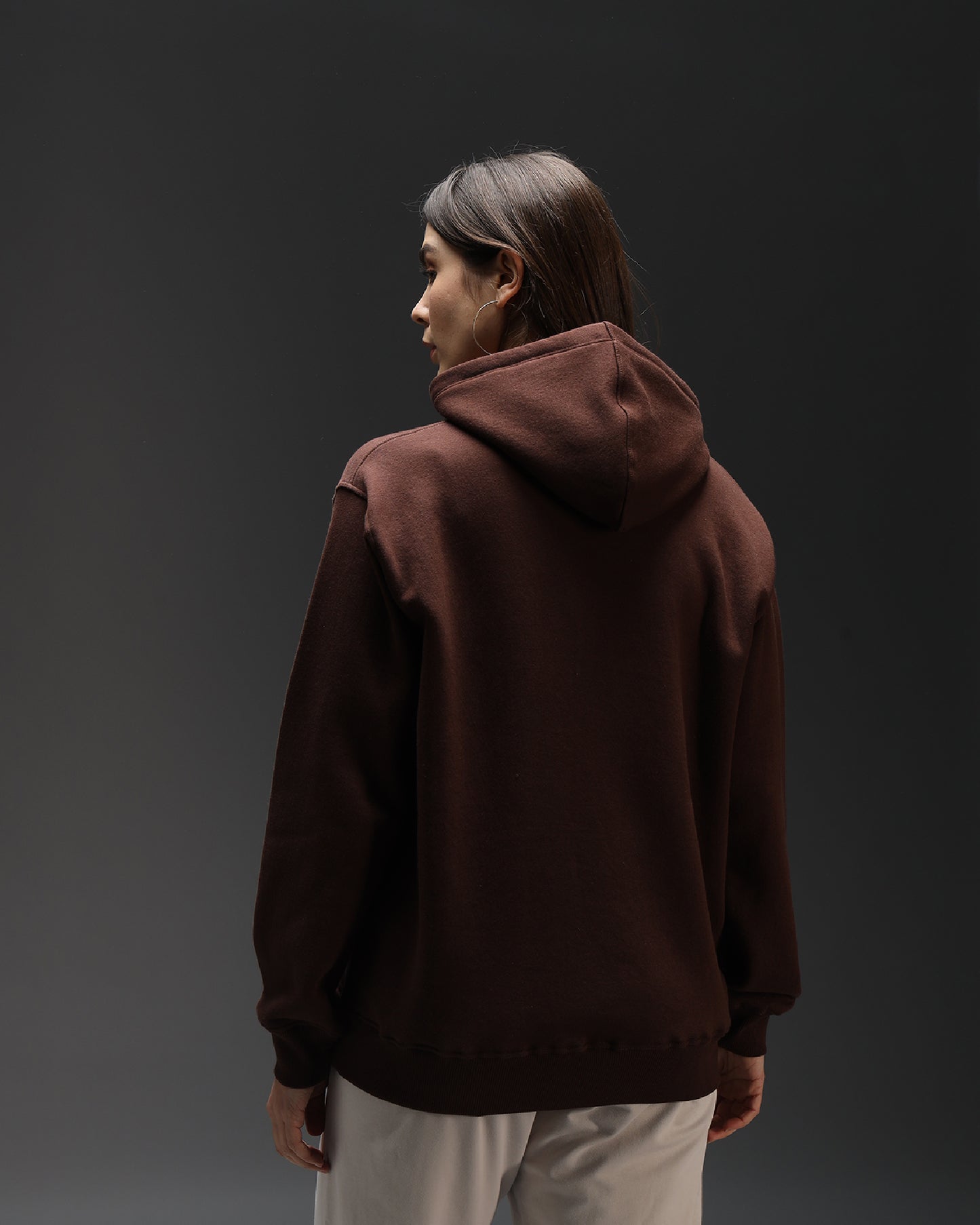 Coffee Brown Oversized Hoodie