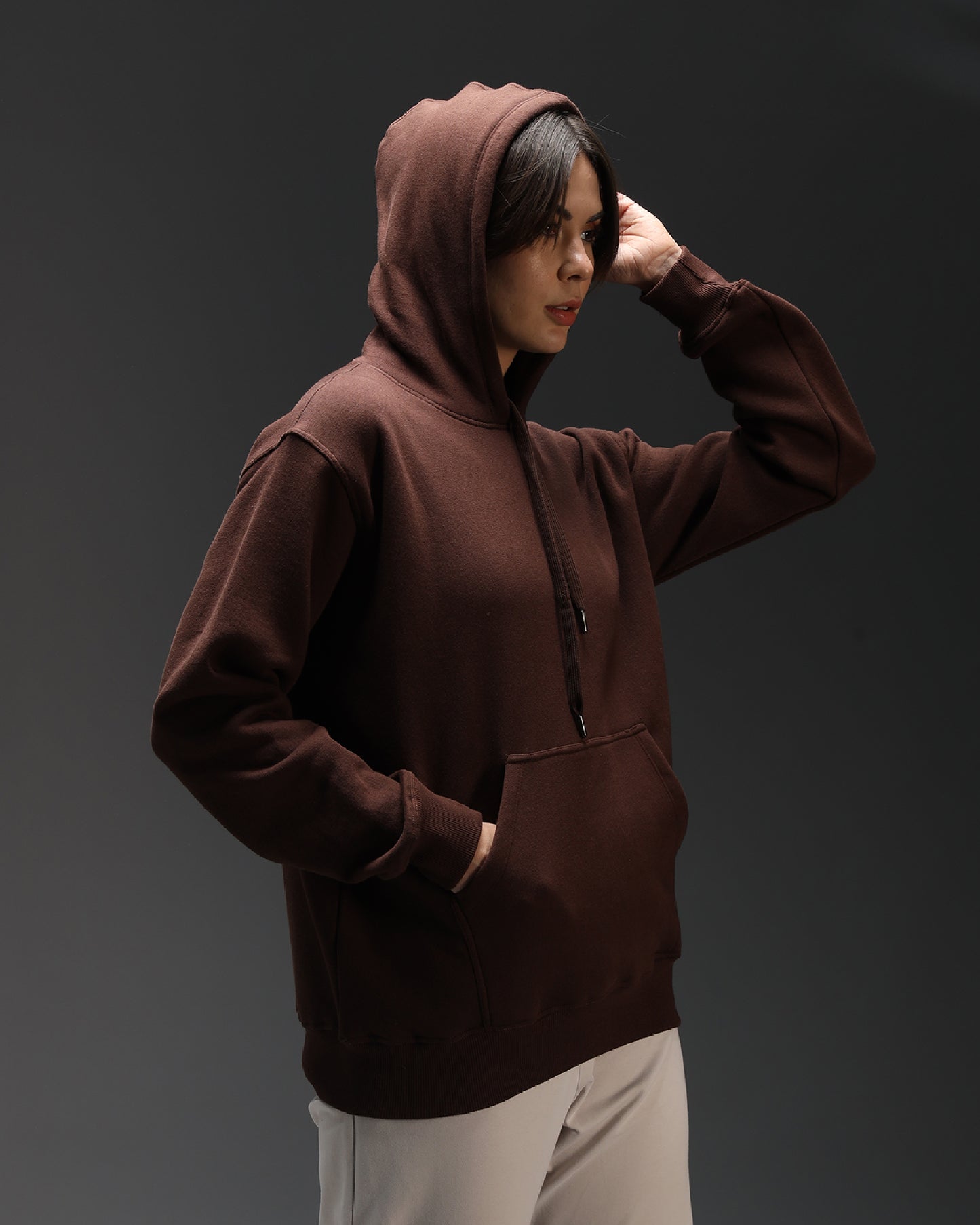 Coffee Brown Oversized Hoodie