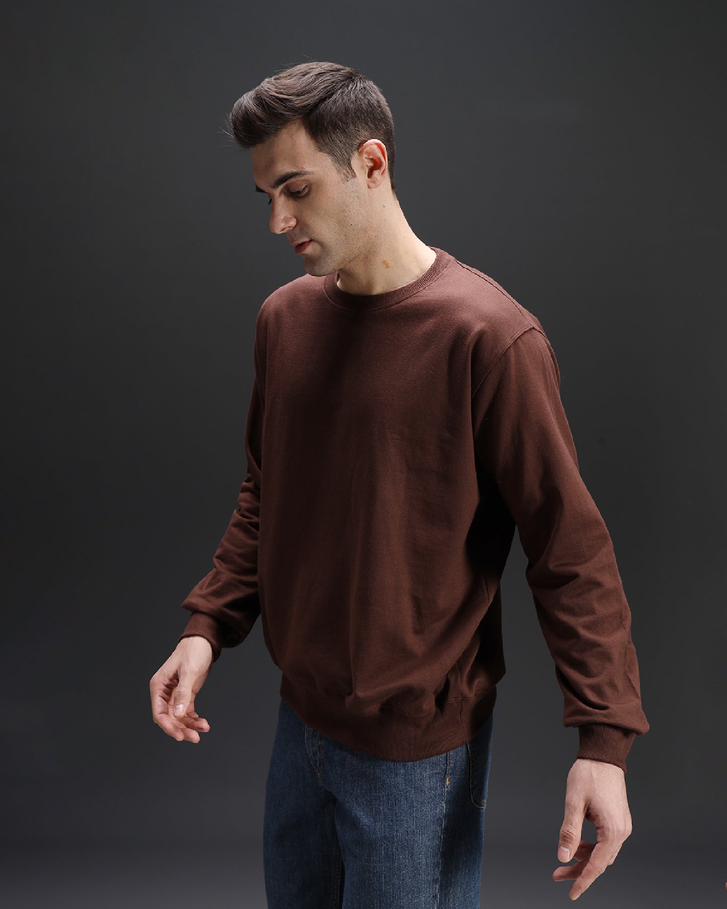 Brown Oversized Sweatshirt