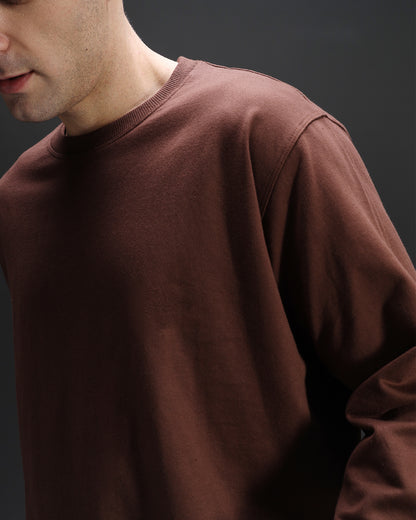 Brown Oversized Sweatshirt