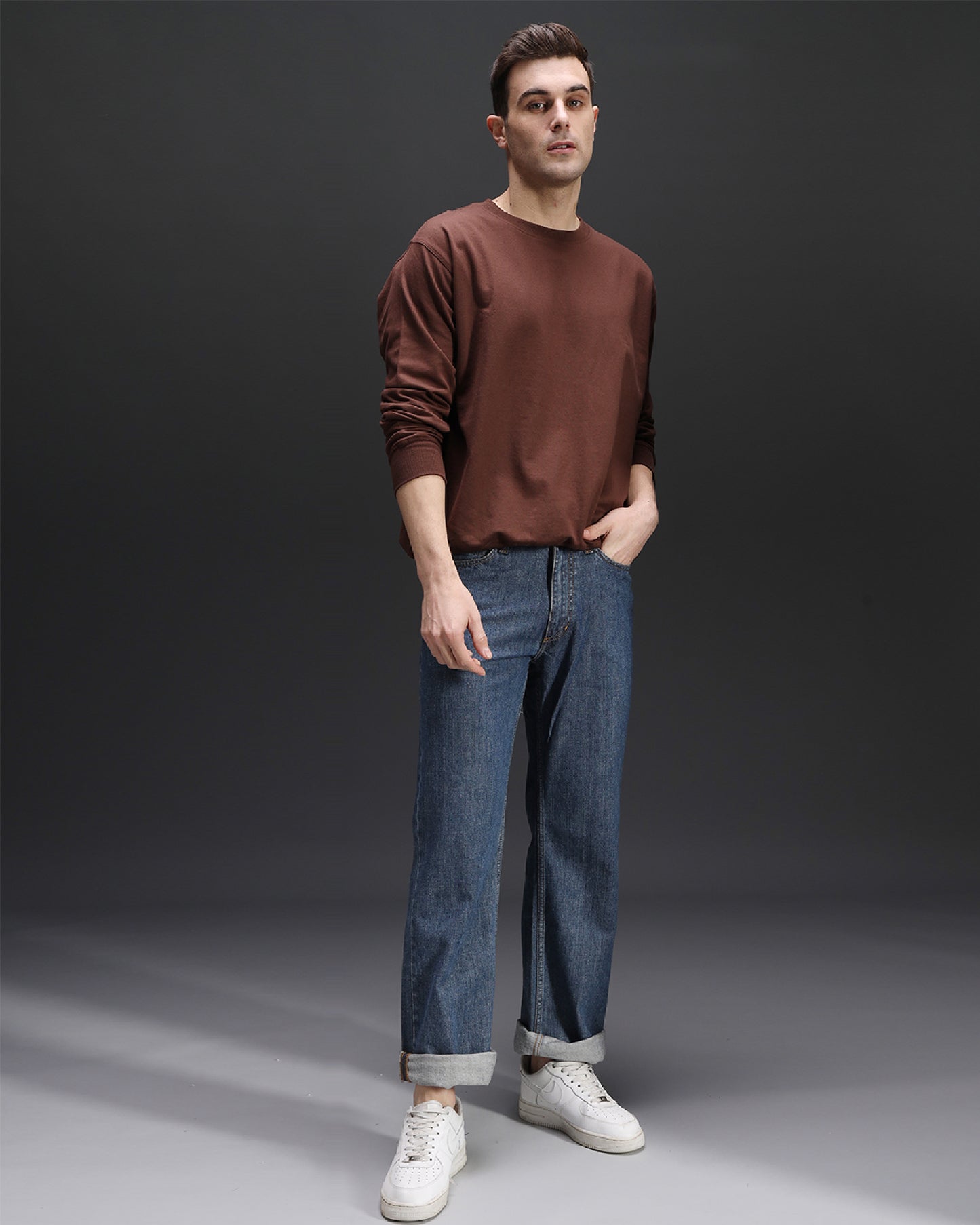Brown Oversized Sweatshirt