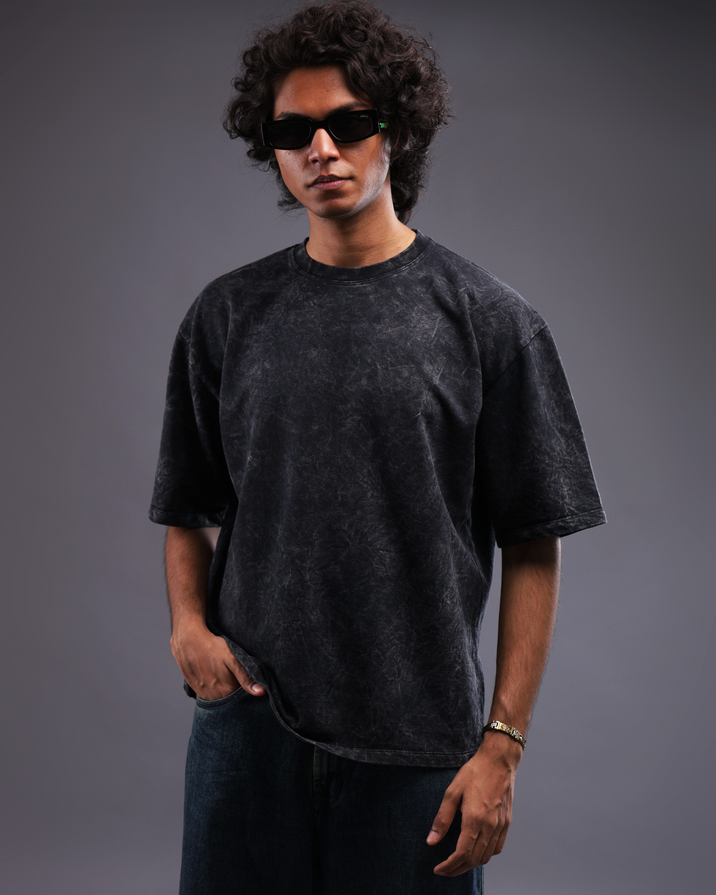 Acid Wash Oversized Tee [SILENT-ASH COLORWAY]