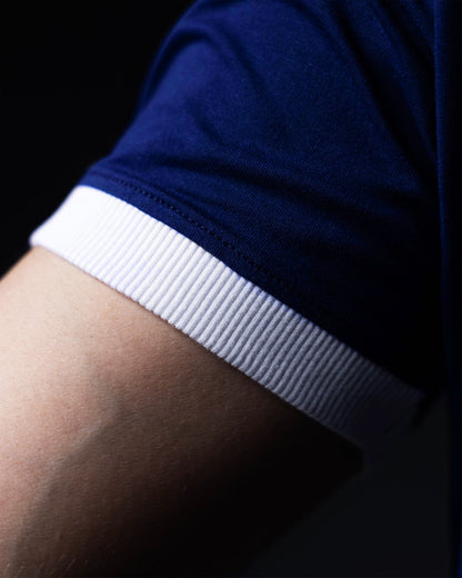Cropped Ringer tee [NAVY/WHITE]