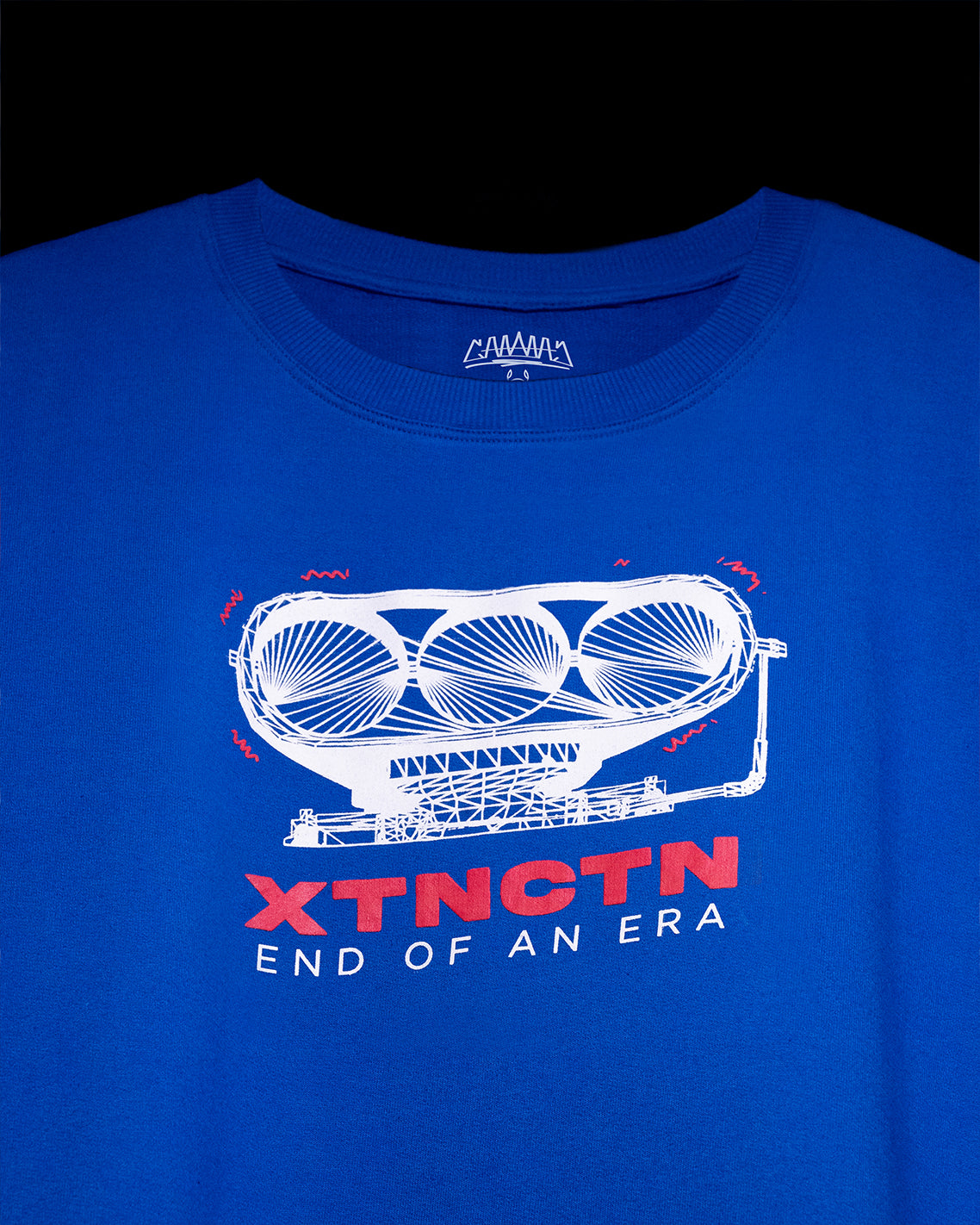 ENGINE EXTINCTION OVERSIZED TEE [BLUE]
