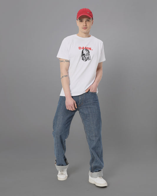 Damn Regular Fit Graphic Tee [white]