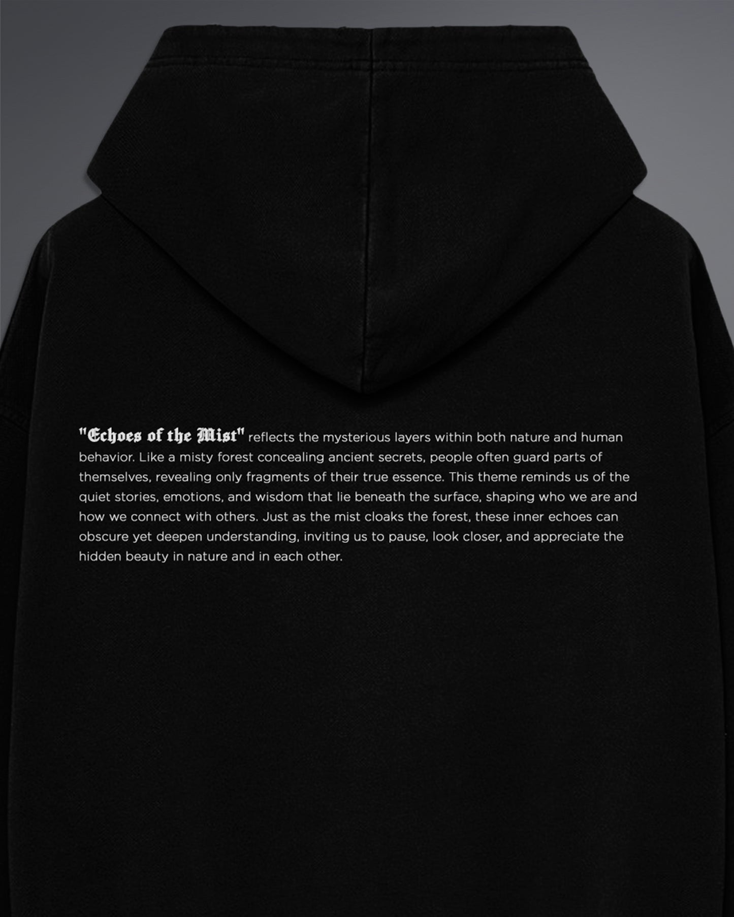 Echoes Of The Mist Oversized Hoodie