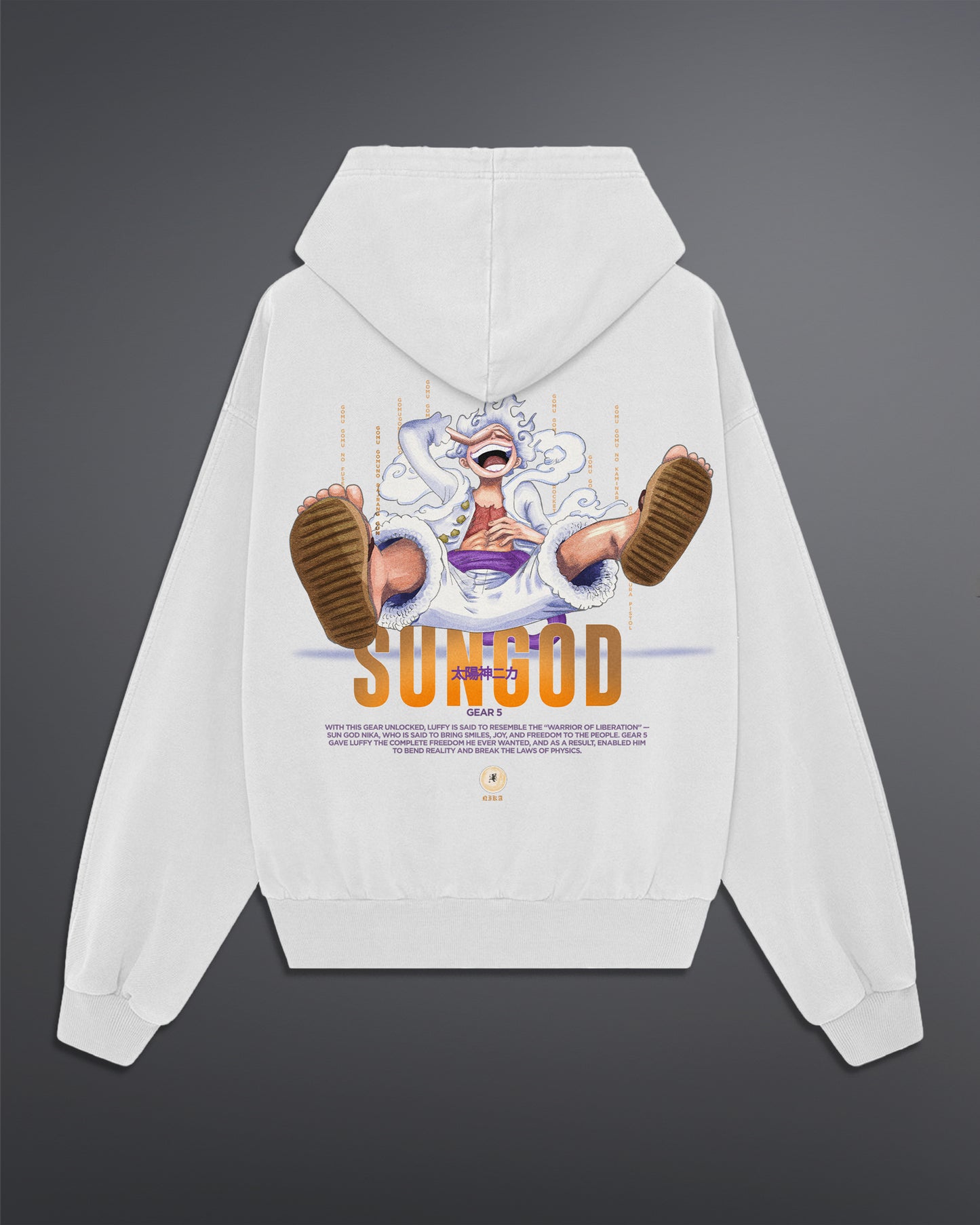 Sun God Luffy Oversized Hoodie