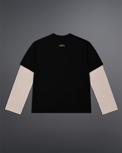 Dual-Fabric Full Sleeve T-shirt [DUNE COLOWAY]