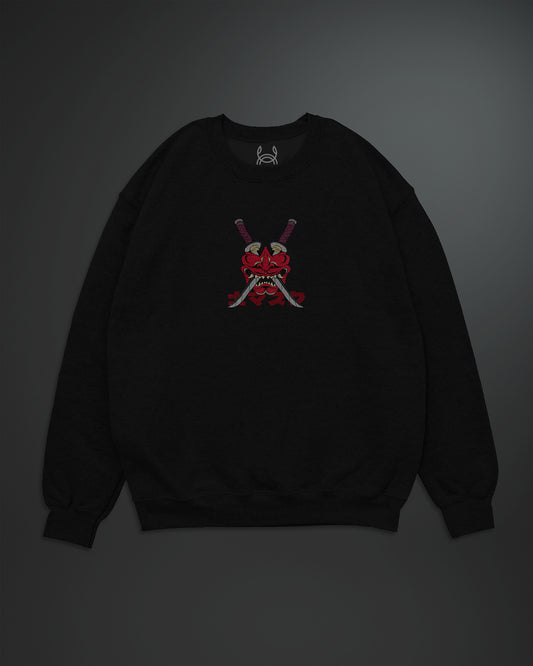 Oni Mask Oversized Sweatshirt