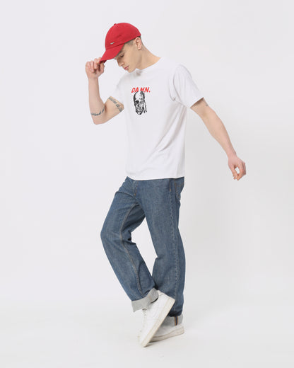 Damn Regular Fit Graphic Tee [white]