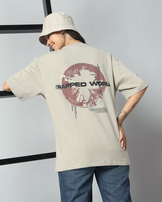 Trapped World Oversized Tee