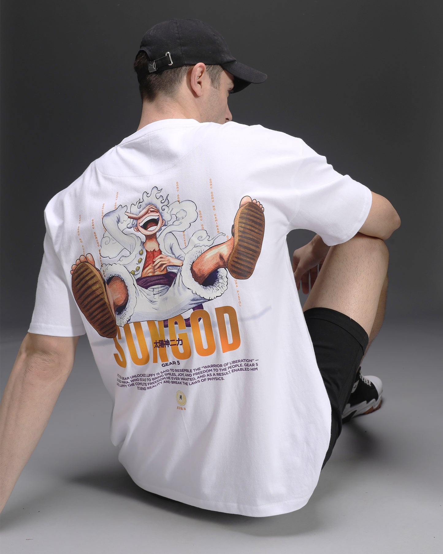 Sun God Luffy Oversized Tee